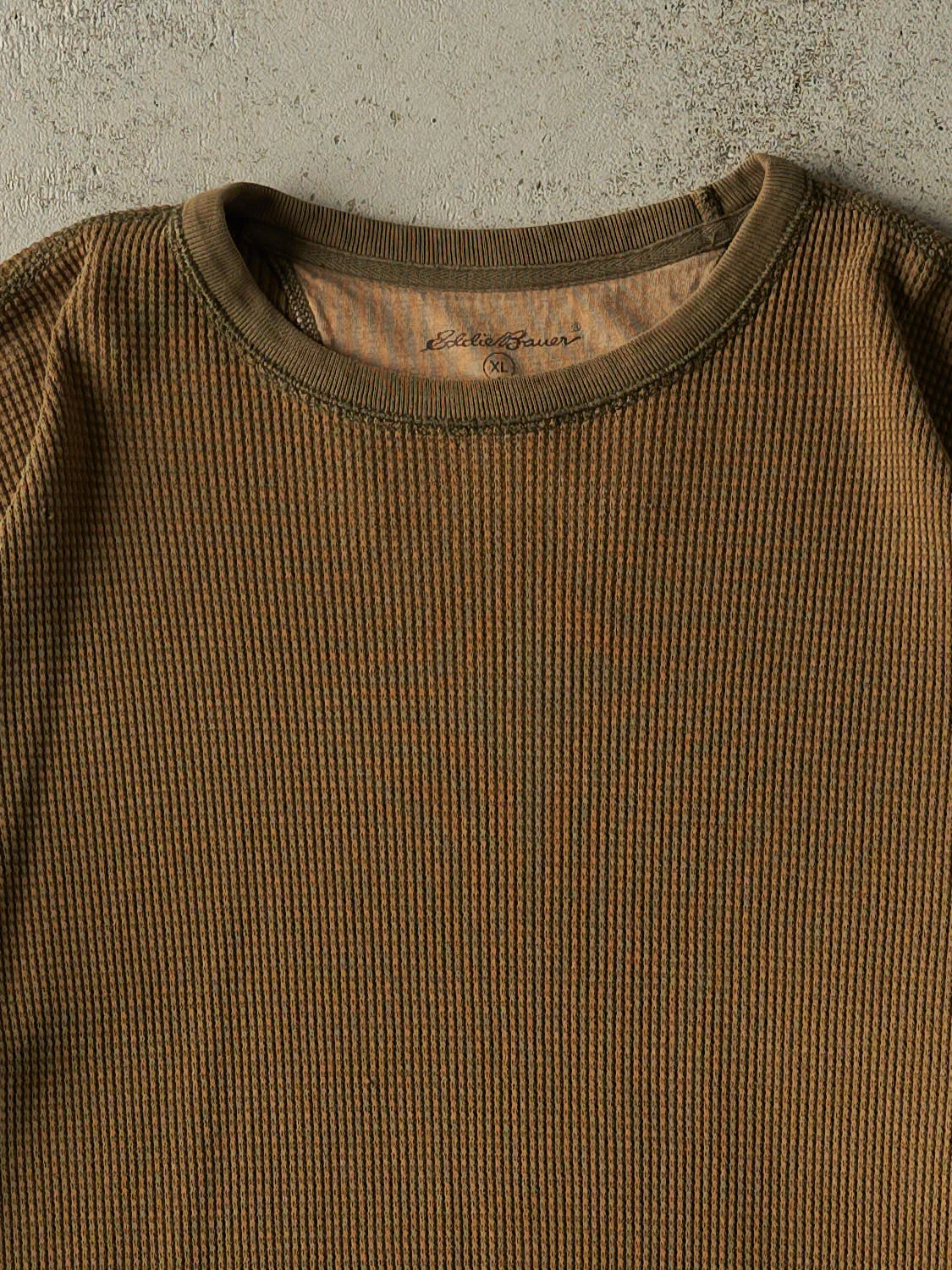 Vintage Y2K Sun Faded Green Eddie Bauer Thermal Long Sleeve (XL/XXL) sold by Rebalance Vintage product image thumbnail 2