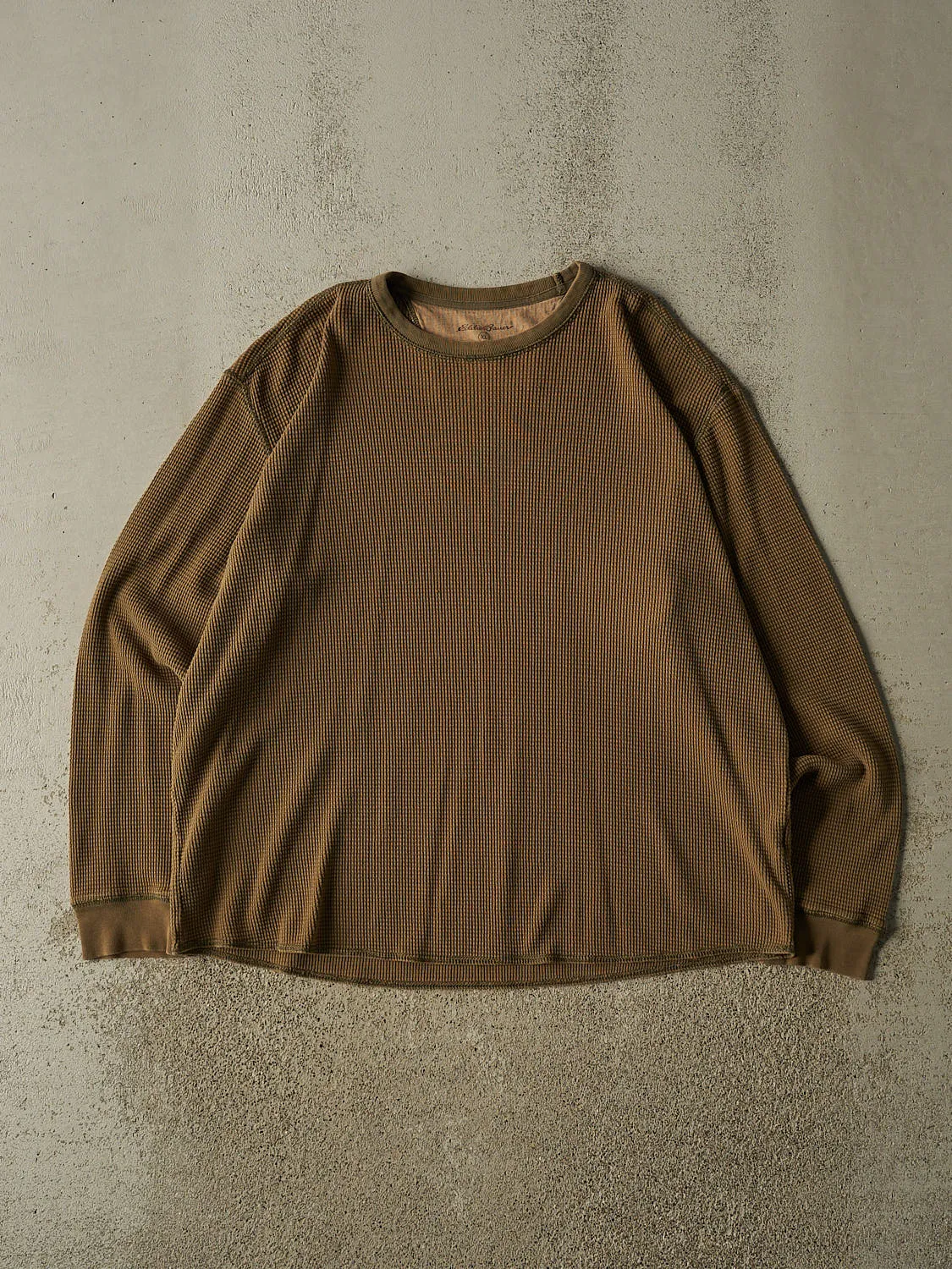 Vintage Y2K Sun Faded Green Eddie Bauer Thermal Long Sleeve (XL/XXL) sold by Rebalance Vintage
