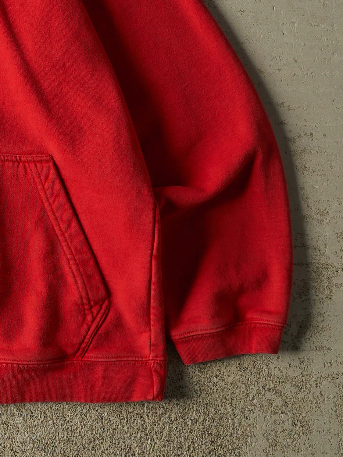 Vintage 90s Red Adidas Embroidered Logo Hoodie (S) sold by Rebalance Vintage product image thumbnail 3