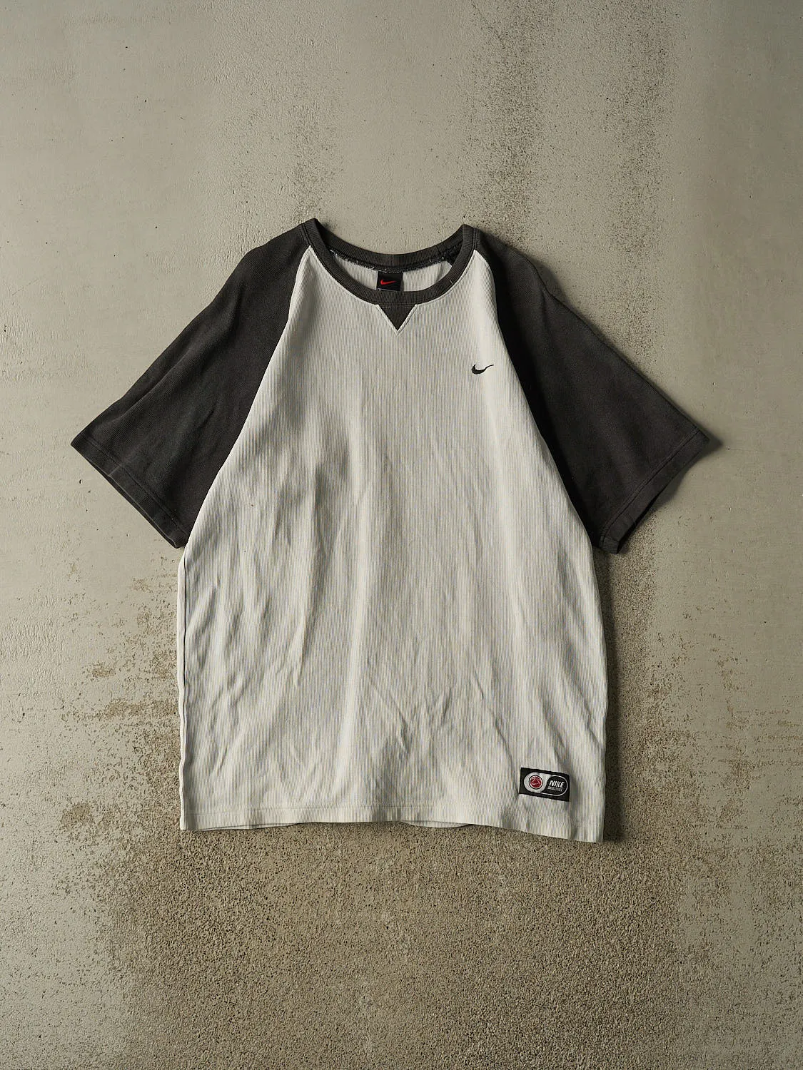 Vintage Y2K Beige Nike Basketball Textured Tee (XL/XXL) sold by Rebalance Vintage