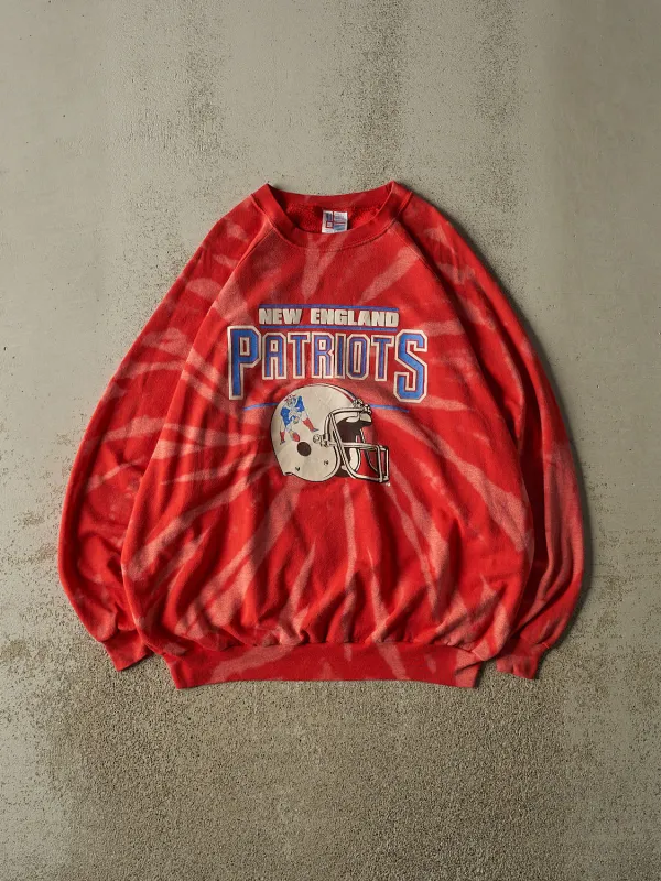 Vintage 80s Red New England Patriots Crewneck (XL/XXL) made by Rebalance Vintage