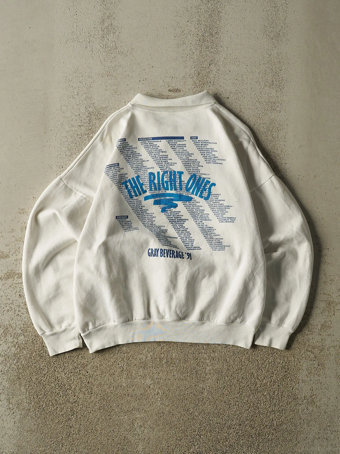 Vintage 91' White Diet Pepsi Quarter Button Sweater Crewneck (S/M) sold by Rebalance Vintage product image thumbnail 2