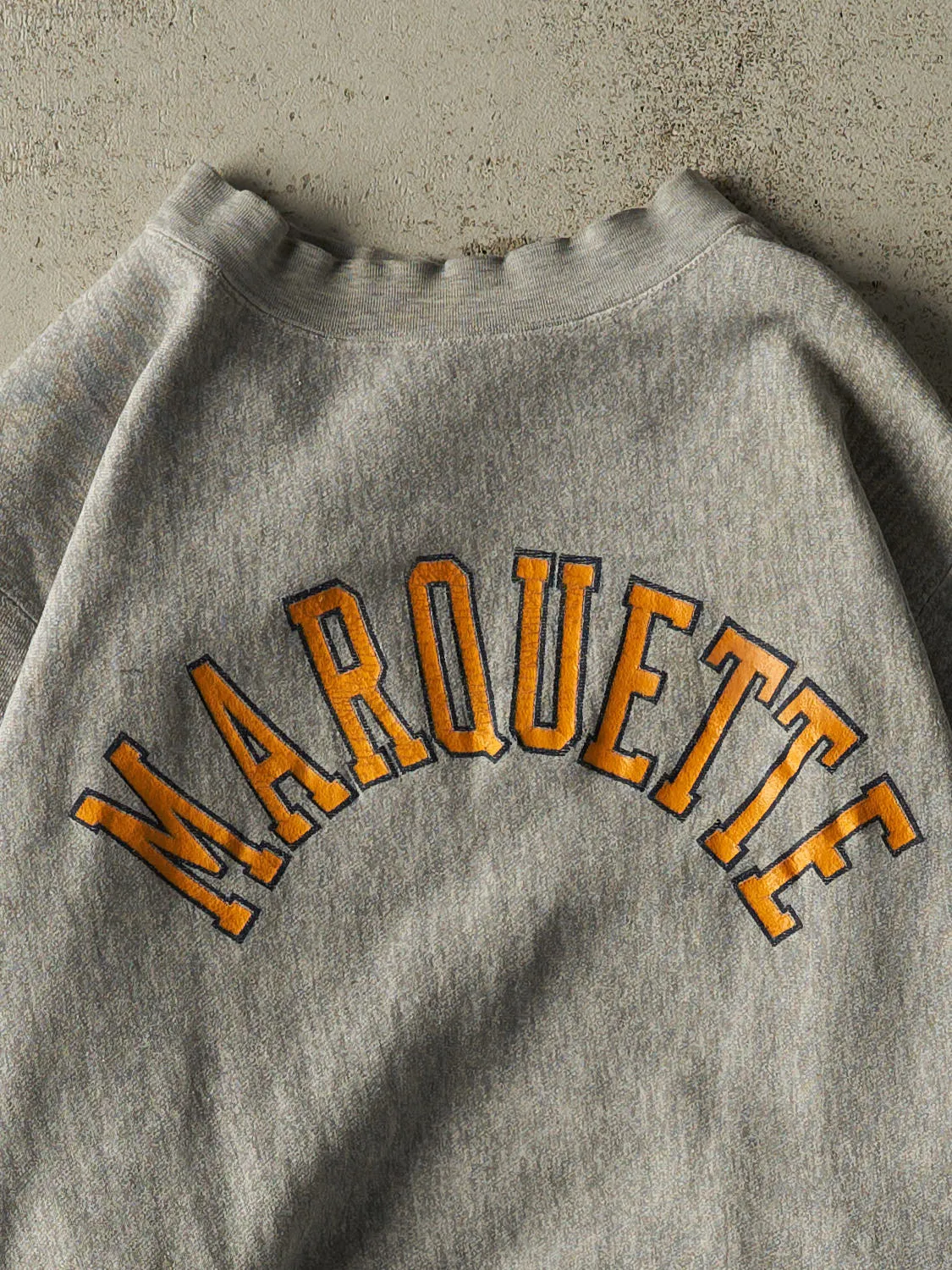 Vintage 90s Grey Marquette University Crewneck (XL) sold by Rebalance Vintage product image thumbnail 2