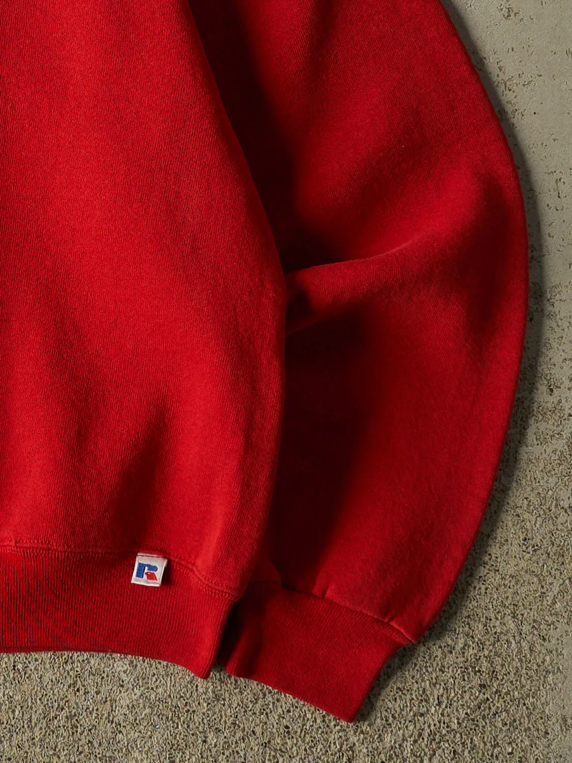 Vintage 90s Red Russell Athletic Blank Crewneck (S/M) sold by Rebalance Vintage product image thumbnail 3