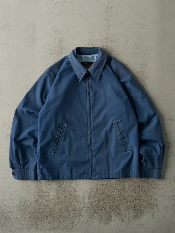 Vintage 70s Blue Collared Lightweight Jacket (S/M) sold by Rebalance Vintage