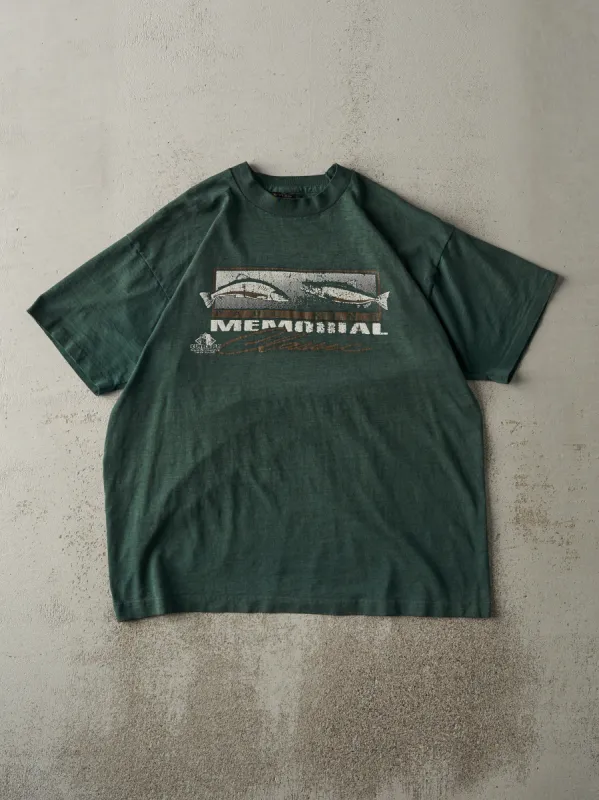 Vintage 90s Forest Green Paul King Memorial Classic Single Stitch Tee (M/L) sold by Rebalance Vintage