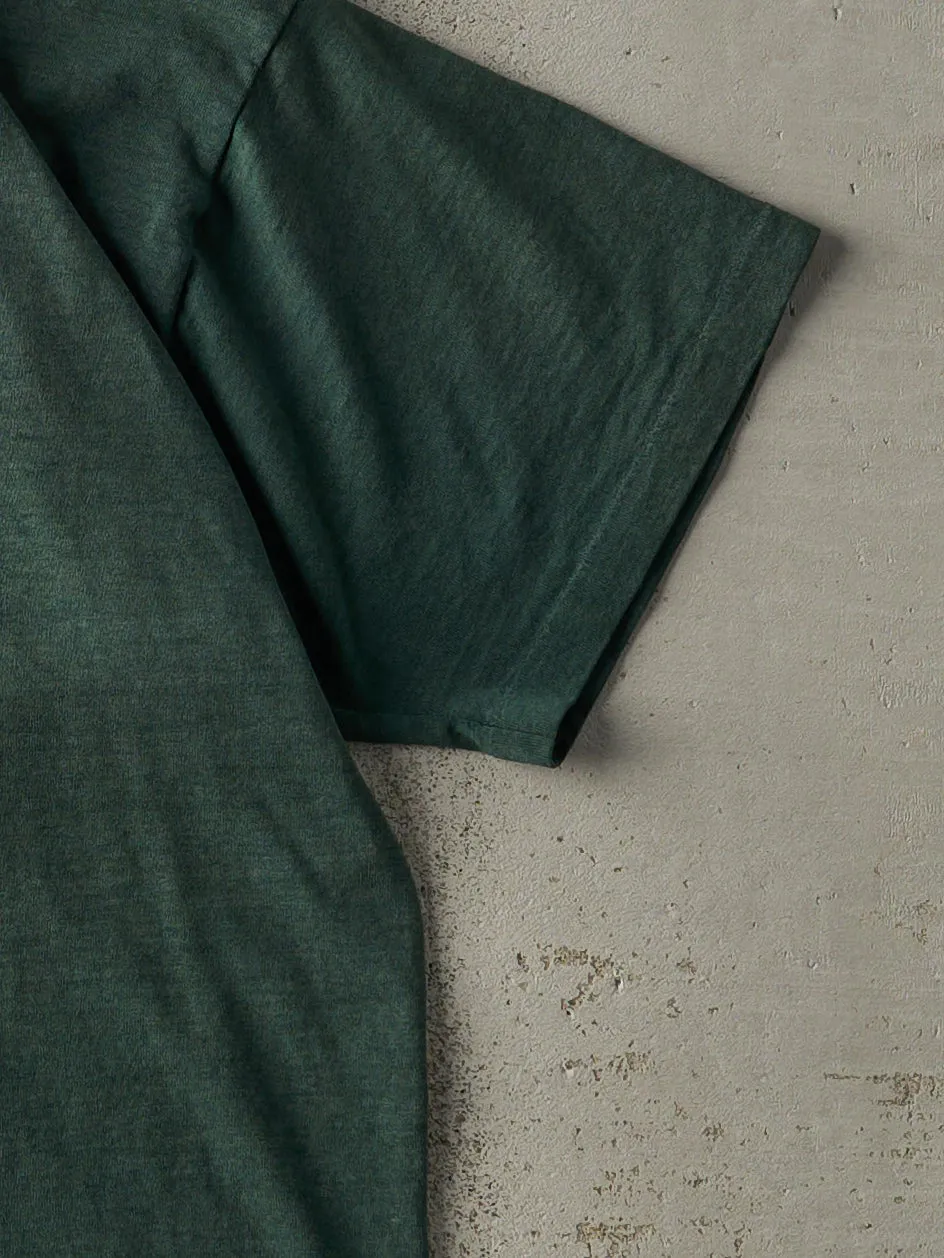 Vintage 90s Forest Green Paul King Memorial Classic Single Stitch Tee (M/L) sold by Rebalance Vintage product image thumbnail 3