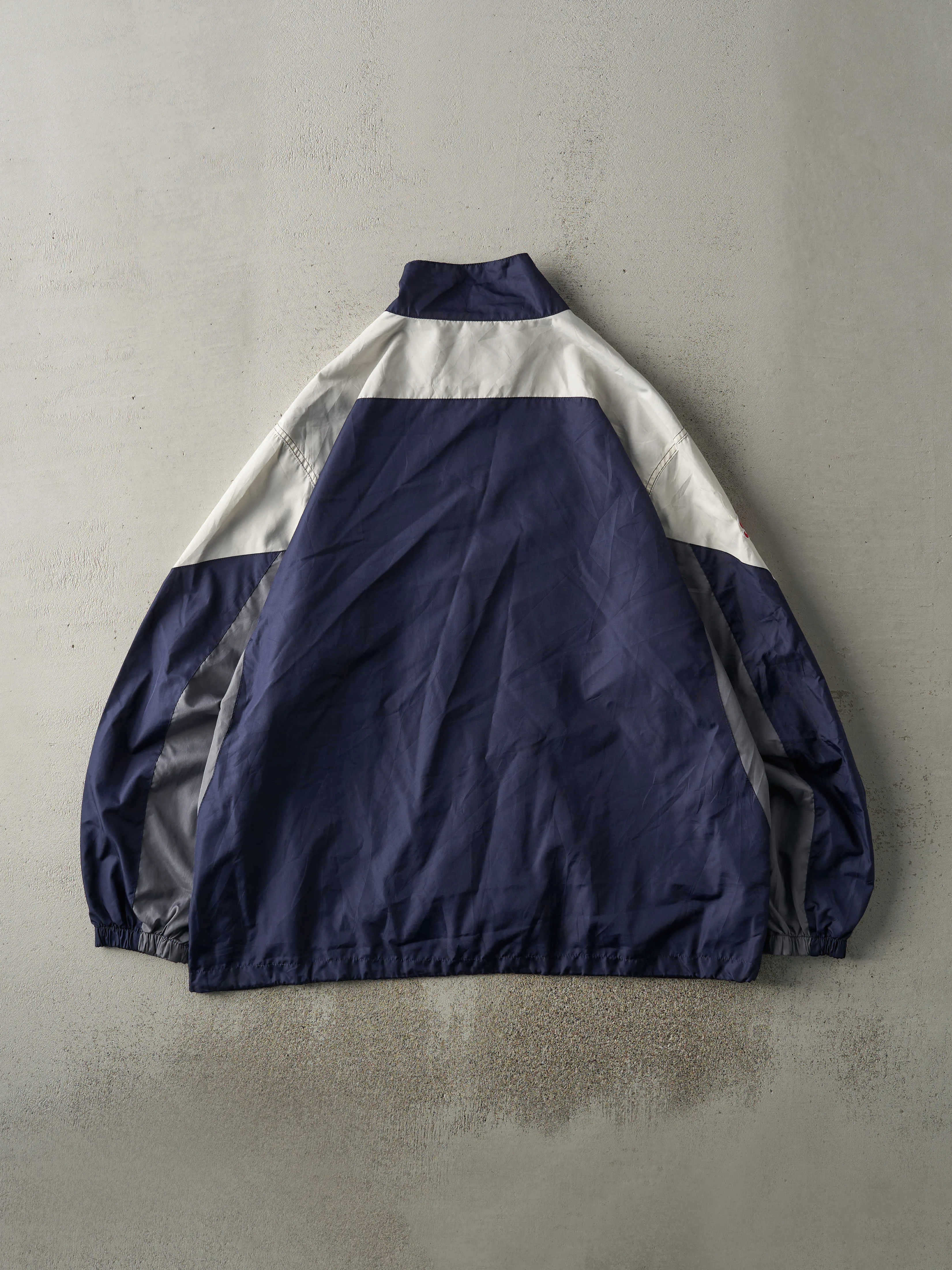 Vintage 90s Navy Blue & Grey Dallas Cowboys Windbreaker Jacket (XL) sold by Rebalance Vintage product image thumbnail 2