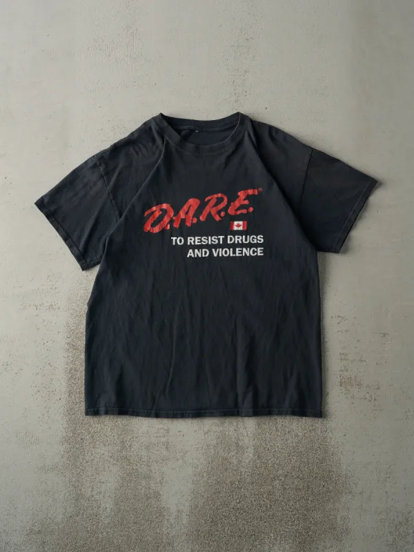 Vintage 90s Black D.A.R.E. Canada Tee (M) sold by Rebalance Vintage