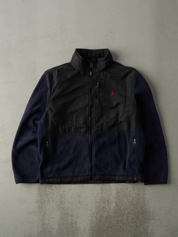Vintage 90s Navy Blue Polo by Ralph Lauren Fleece Jacket (M) sold by Rebalance Vintage