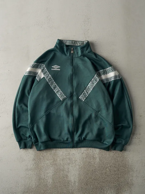 Vintage 90s Forest Green Umbro Zip Up Sweatshirt (L) sold by Rebalance Vintage