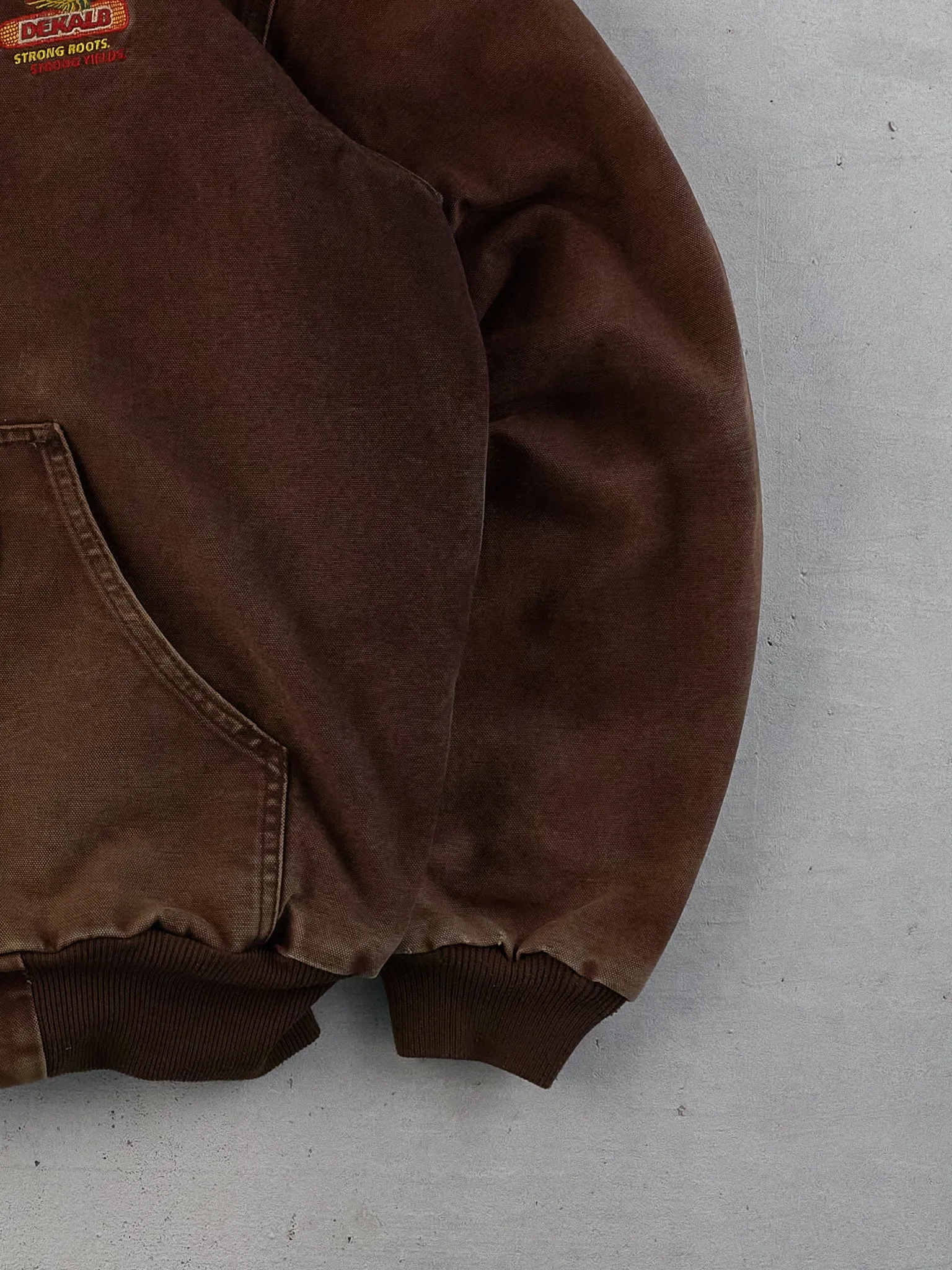 Vintage 90s Brown Carhartt Hooded Workwear Jacket (M/L) sold by Rebalance Vintage product image thumbnail 3