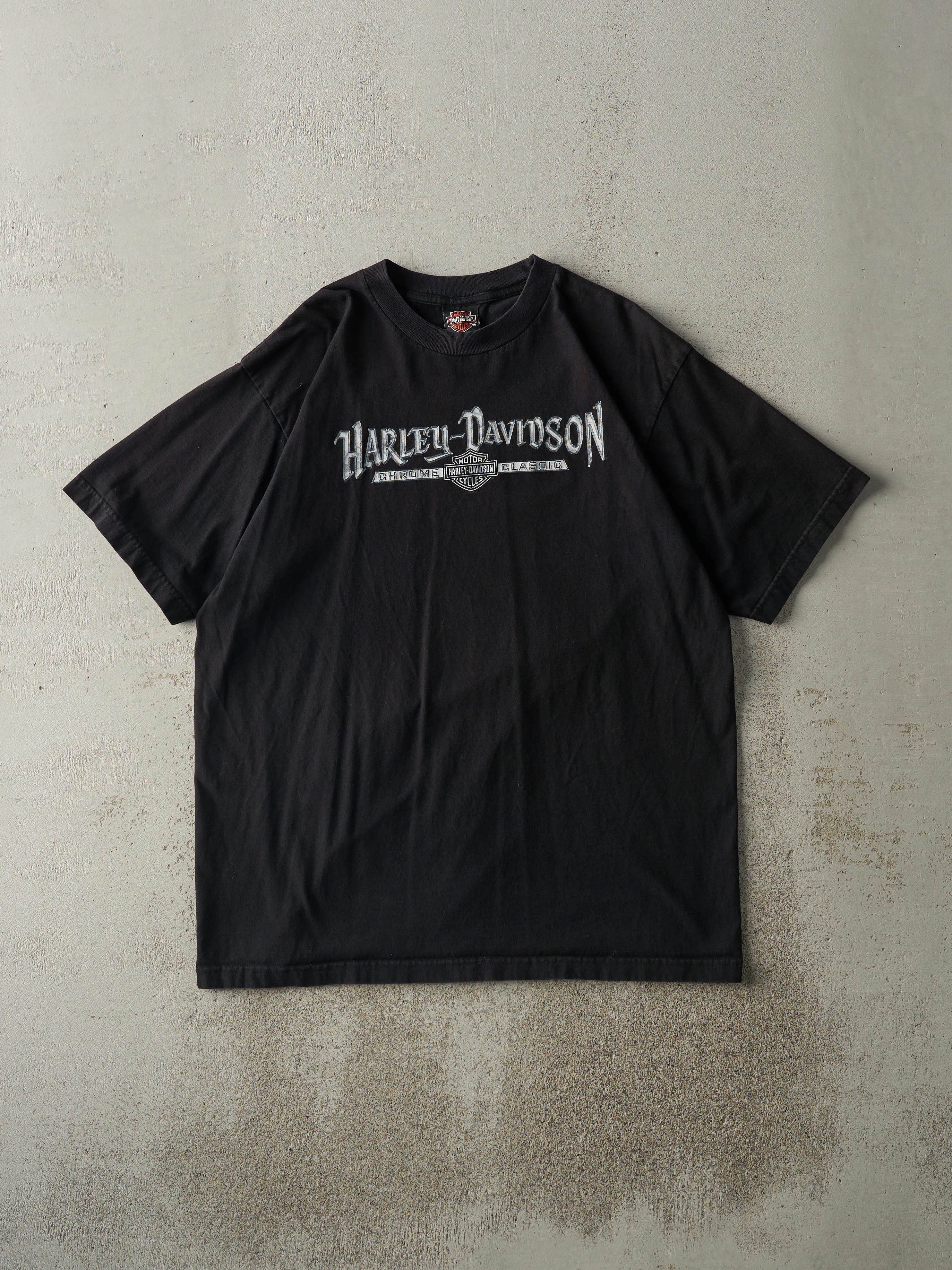 Vintage 08' Moncton New Brunswick Harley Davidson Tee (L) sold by Rebalance Vintage