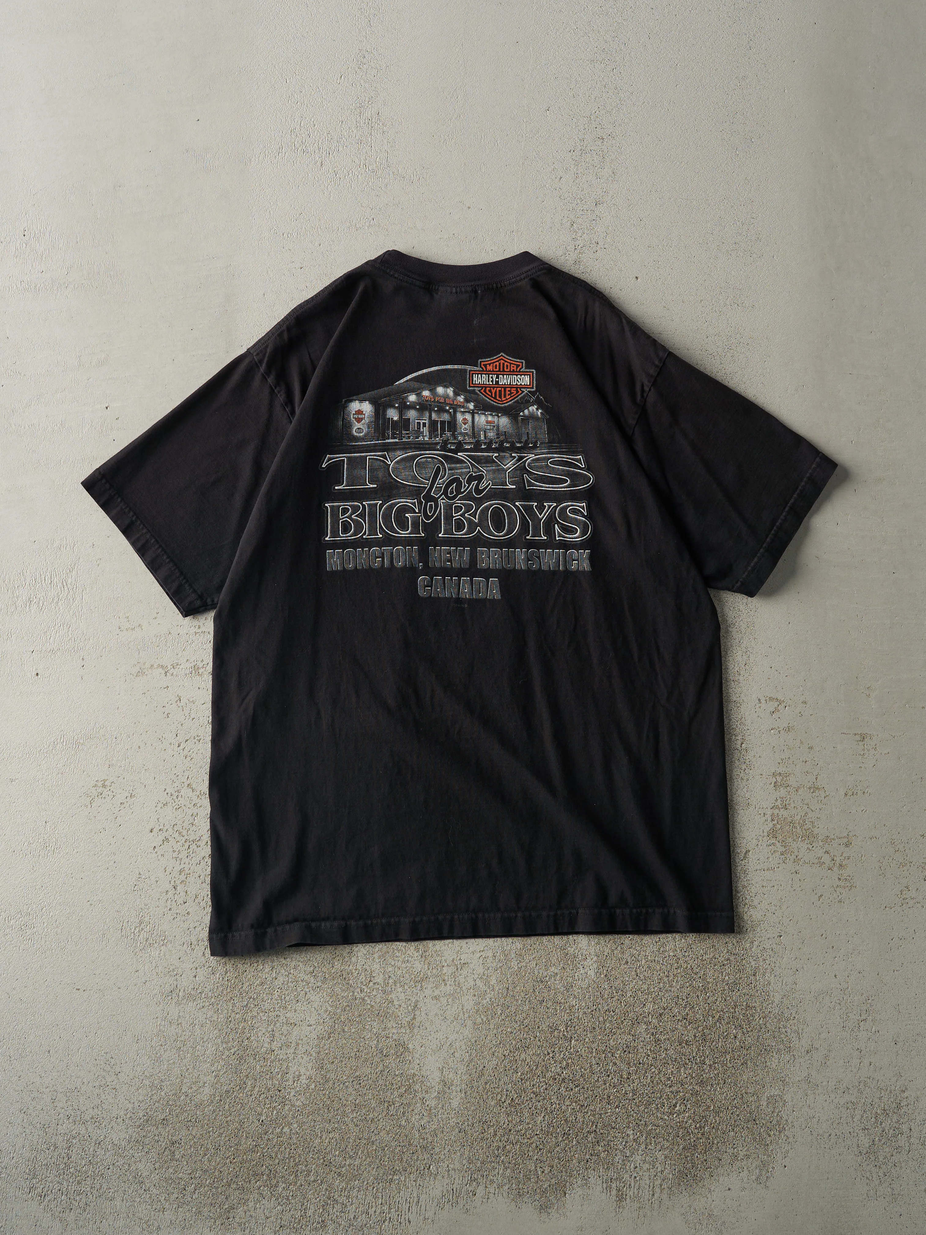 Vintage 08' Moncton New Brunswick Harley Davidson Tee (L) sold by Rebalance Vintage product image thumbnail 2
