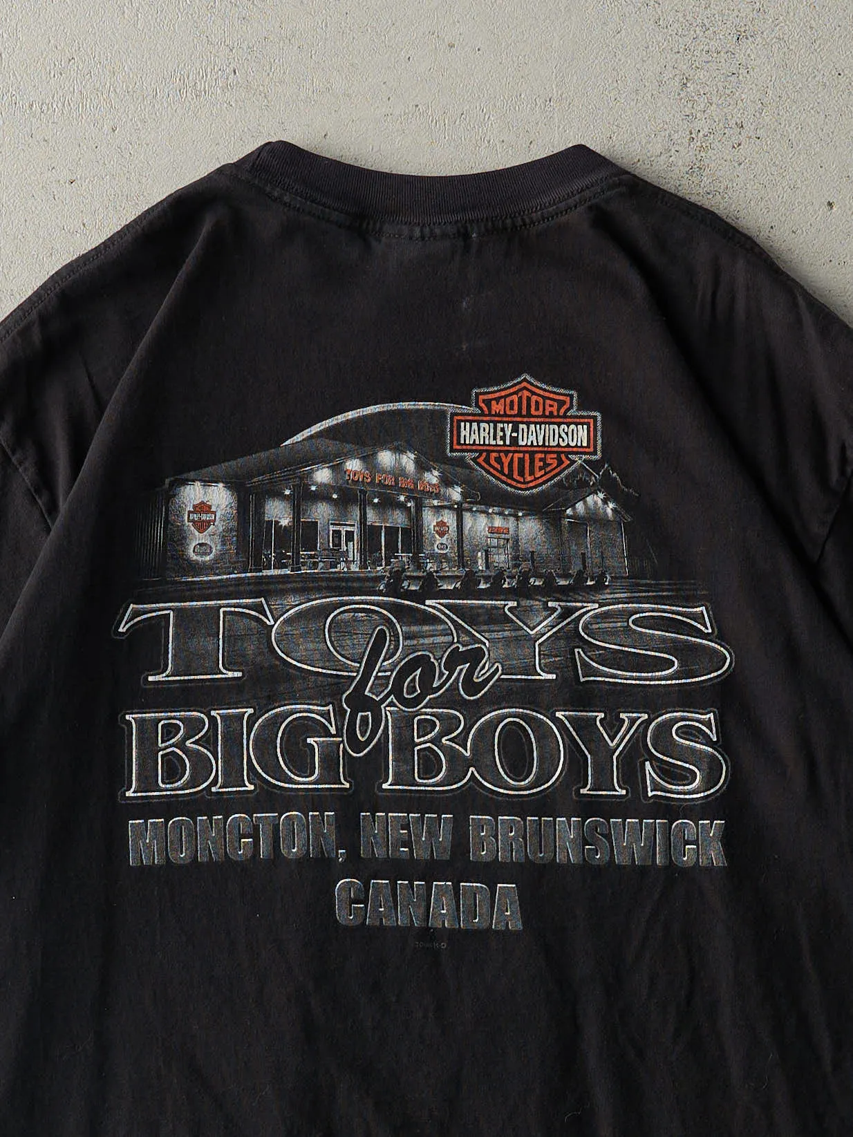 Vintage 08' Moncton New Brunswick Harley Davidson Tee (L) sold by Rebalance Vintage product image thumbnail 4