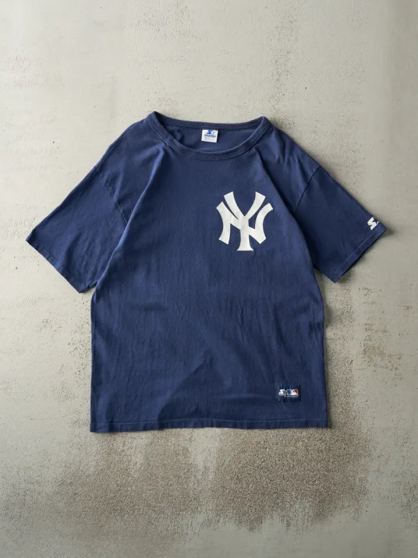 Vintage 90s Navy Blue New York Yankees Mattingly Starter Tee (M/L) sold by Rebalance Vintage