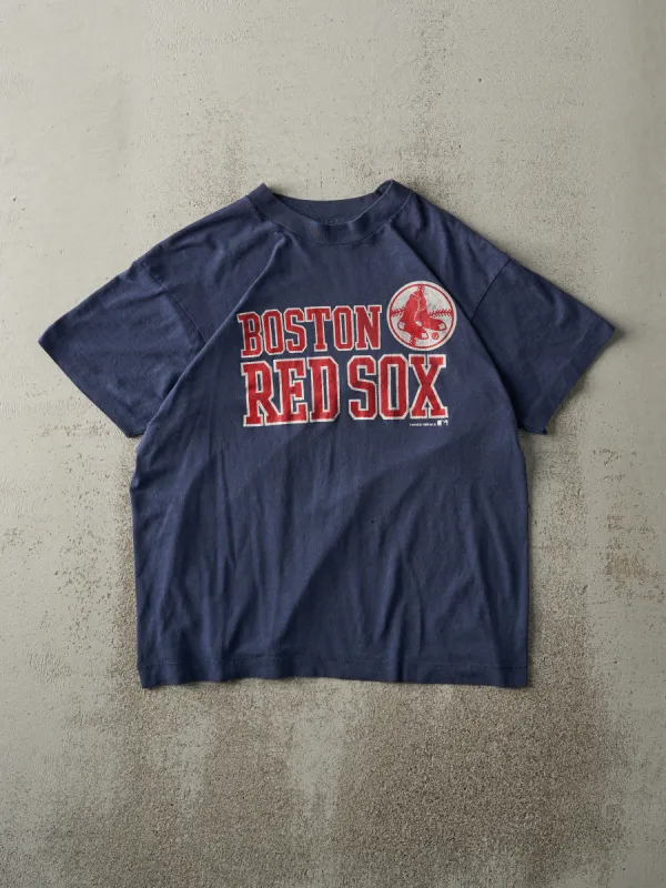 Vintage 88' Navy Blue Boston Red Sox Single Stitch Tee (M) sold by Rebalance Vintage