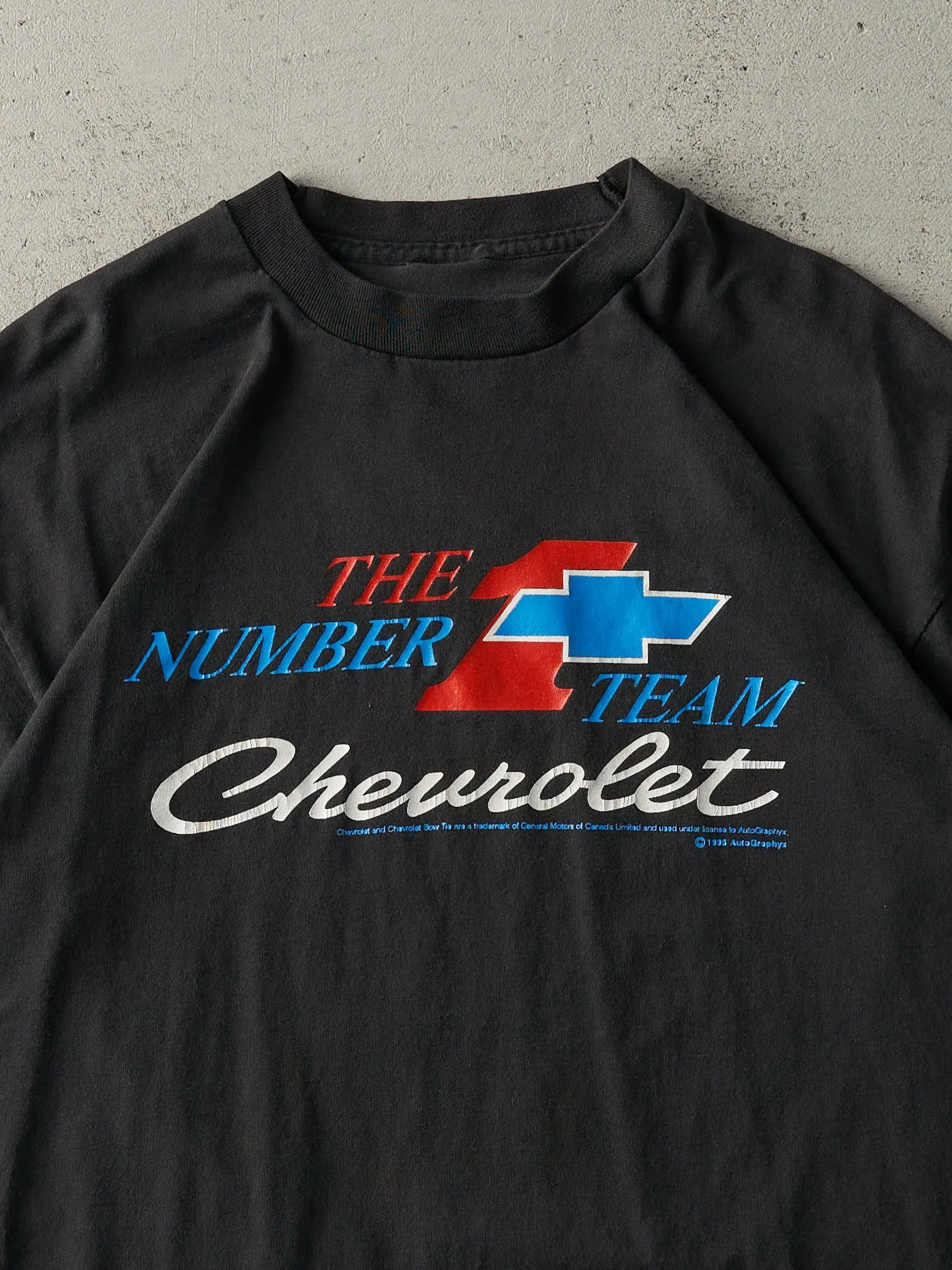 Vintage 95' Black Chevrolet "The Number 1 Team" Tee (M) sold by Rebalance Vintage product image thumbnail 3