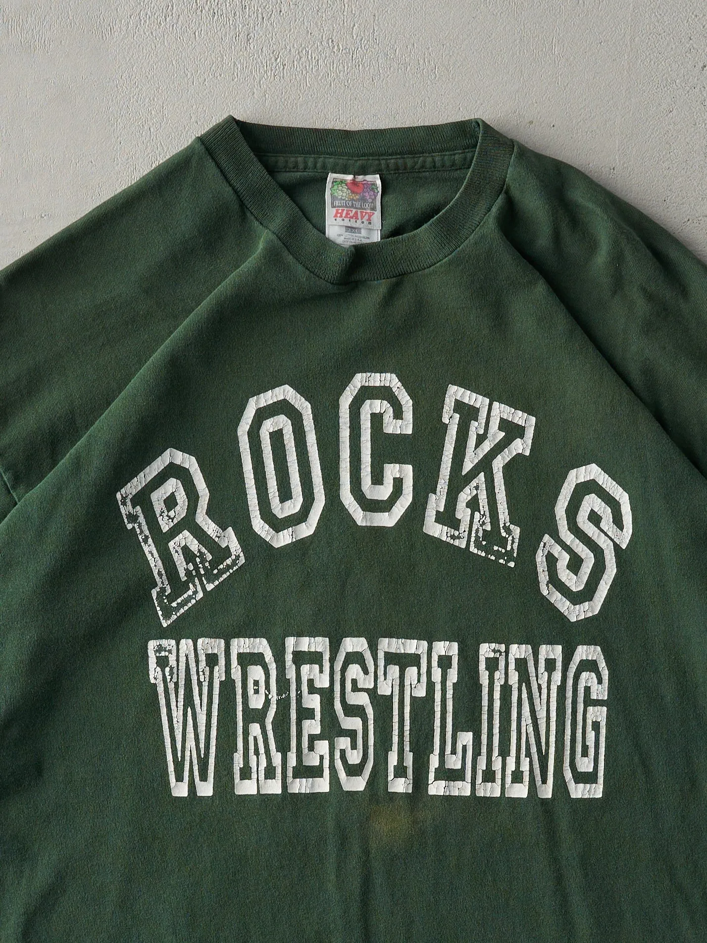 Vintage 90s Forest Green Rocks Wrestling Tee (XL) sold by Rebalance Vintage product image thumbnail 3