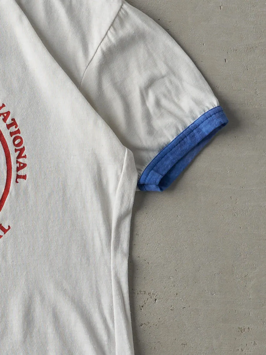 Vintage 85' Scarborough International Wrestling Festival Ringer Tee (XS/S) sold by Rebalance Vintage product image thumbnail 3