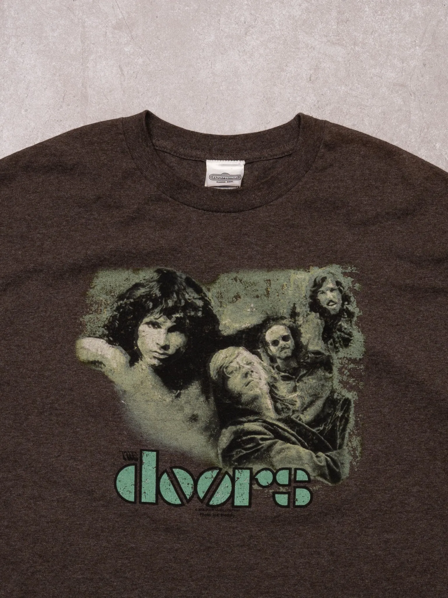 Vintage Y2K Washed Brown The Doors Tee (M/L) sold by Rebalance Vintage product image thumbnail 2