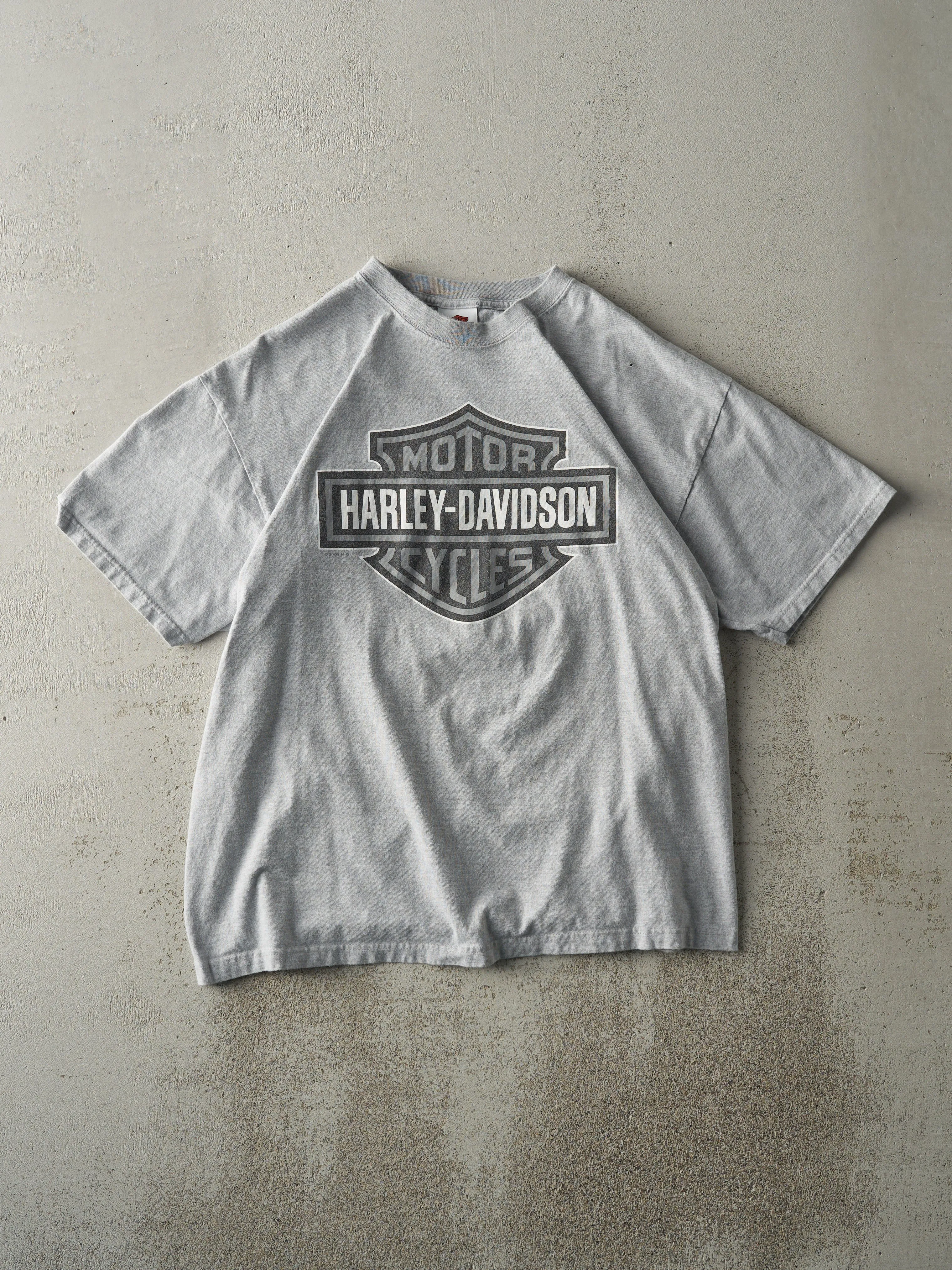 Vintage 08' Grey Philadelphia PA Harley Davidson Tee (M) sold by Rebalance Vintage