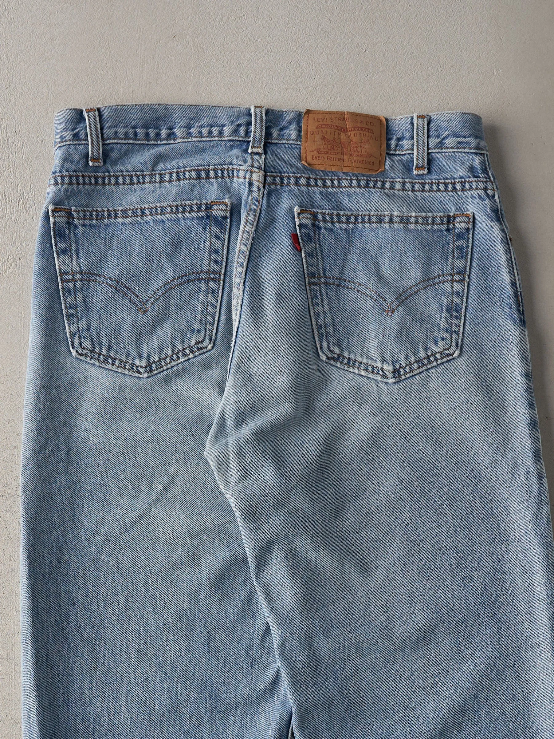Vintage 90s Light Wash Levi's 550 Jeans (33x30.5) sold by Rebalance Vintage product image thumbnail 4