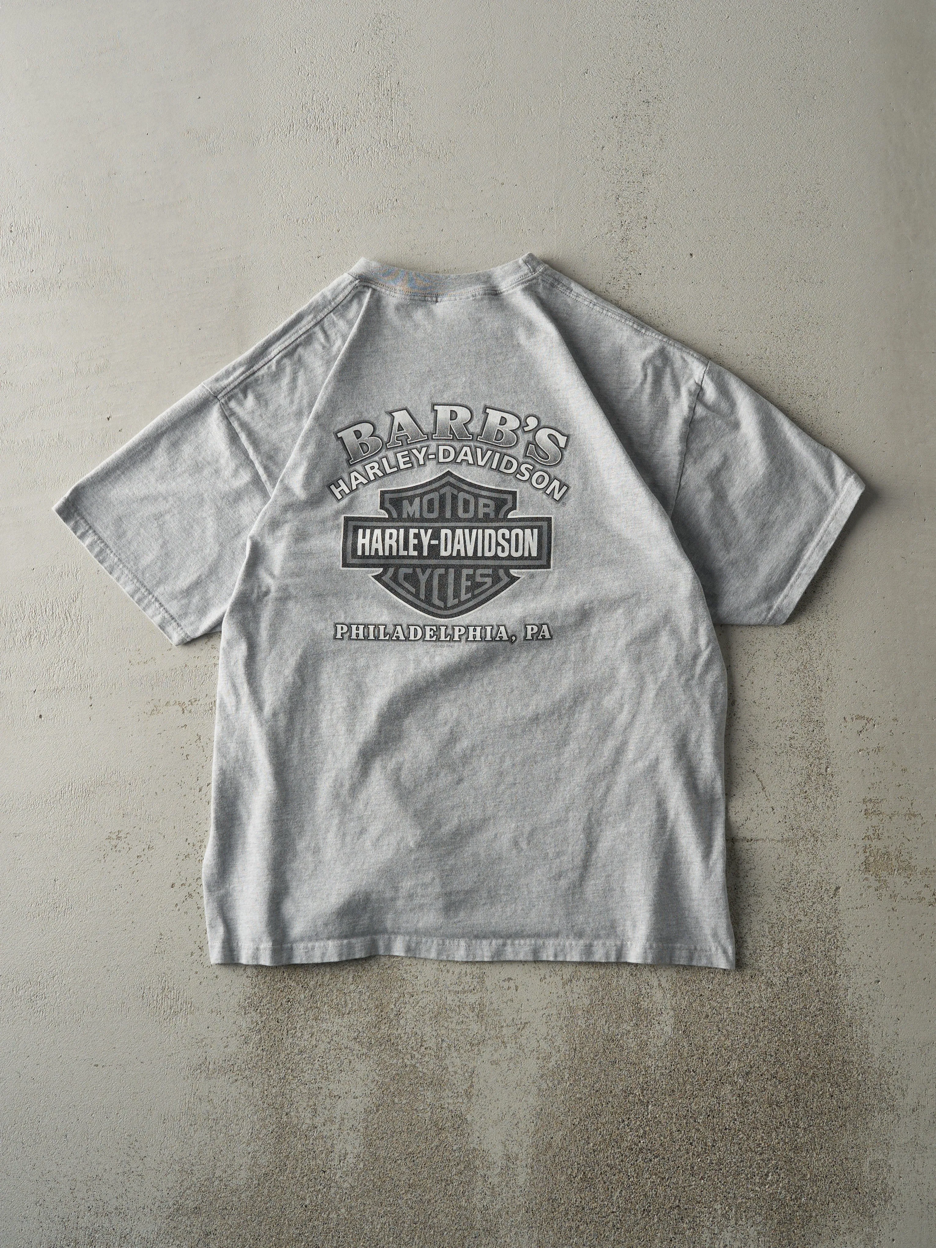 Vintage 08' Grey Philadelphia PA Harley Davidson Tee (M) sold by Rebalance Vintage product image thumbnail 2