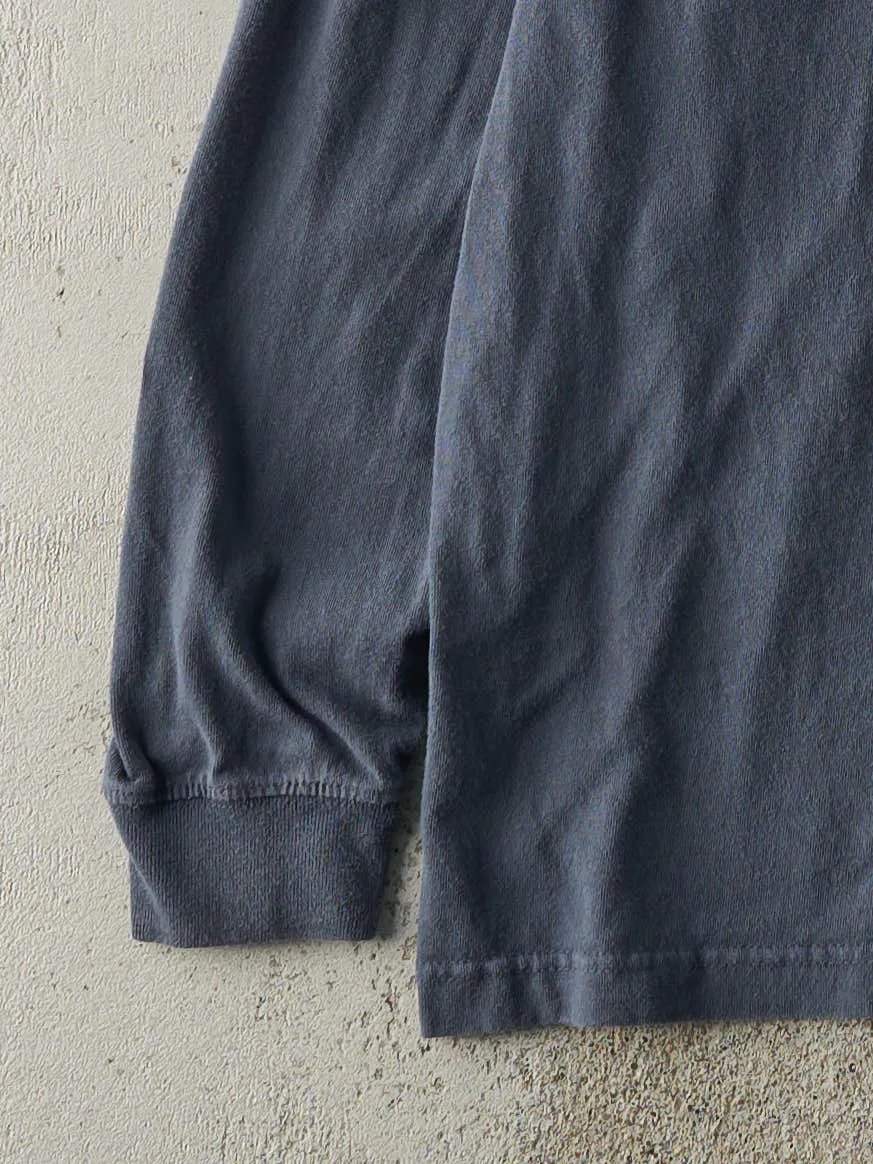 Vintage Y2K Navy Blue Carhartt Quarter Button Pocket Long Sleeve (L/XL) sold by Rebalance Vintage product image thumbnail 3
