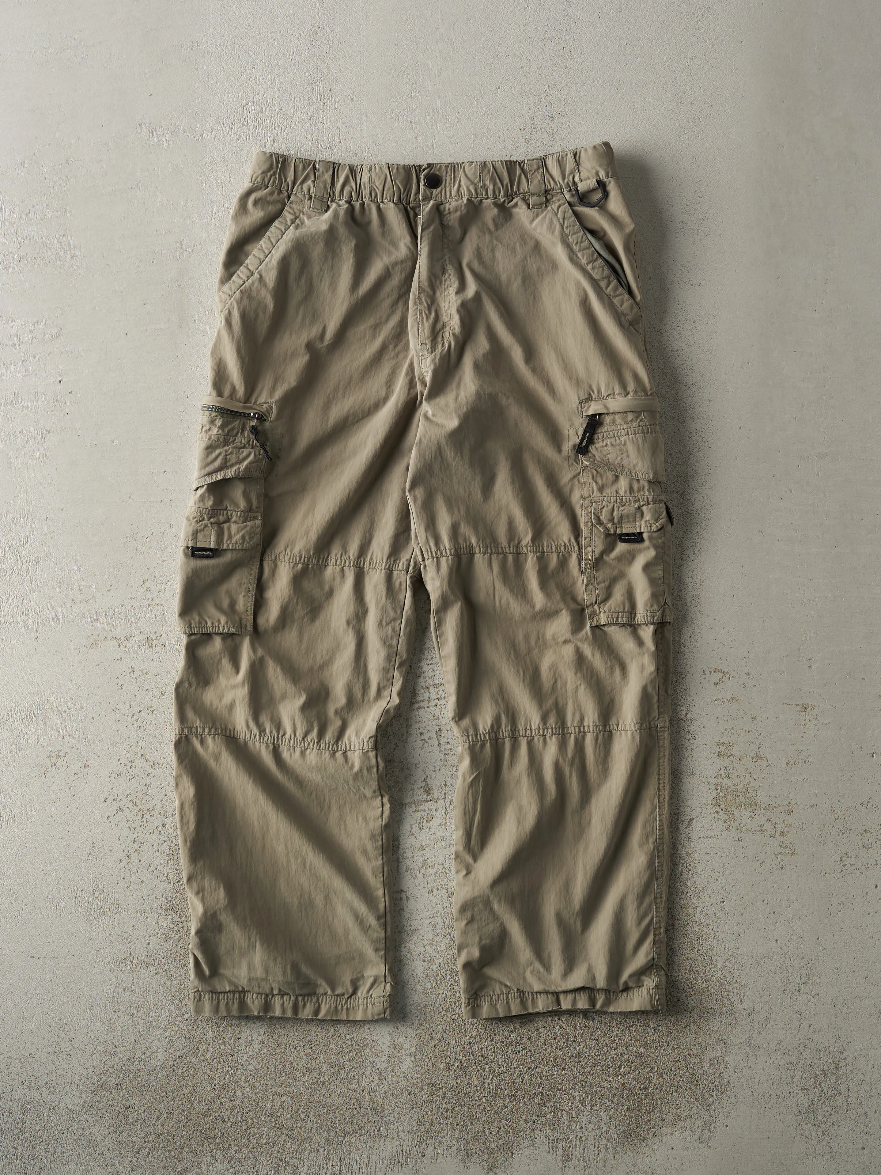 Vintage Y2K Green BC Clothing Double Knee Cargo Pants (33x28.5) sold by Rebalance Vintage