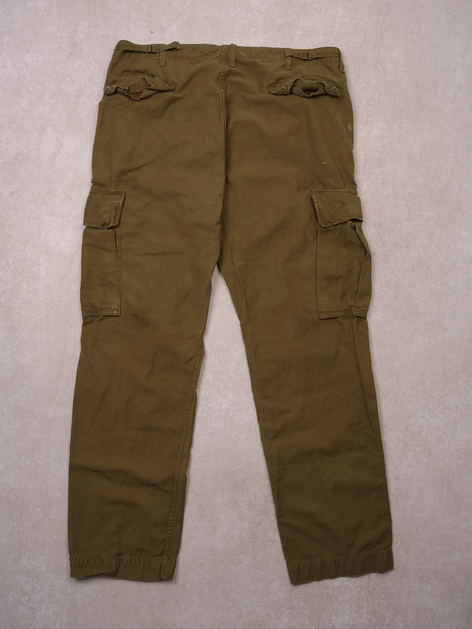 Vintage Washed Olive Green Levi's Cargo Pants (38x30) sold by Rebalance Vintage product image thumbnail 3