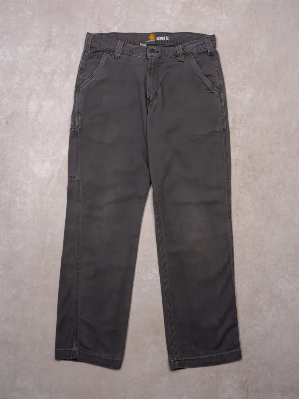 Vintage Y2K Grey Cahartt Relax Fit Cargo Pants (32 x 30) sold by Rebalance Vintage