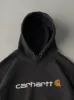 Vintage Y2K Faded Black Original Fit Carhartt Boxy Hoodie (XL/XXL) sold by Rebalance Vintage