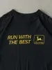 Vintage 90s Black John Deere "Run With the Best" Single Stitch Tee (L) sold by Rebalance Vintage