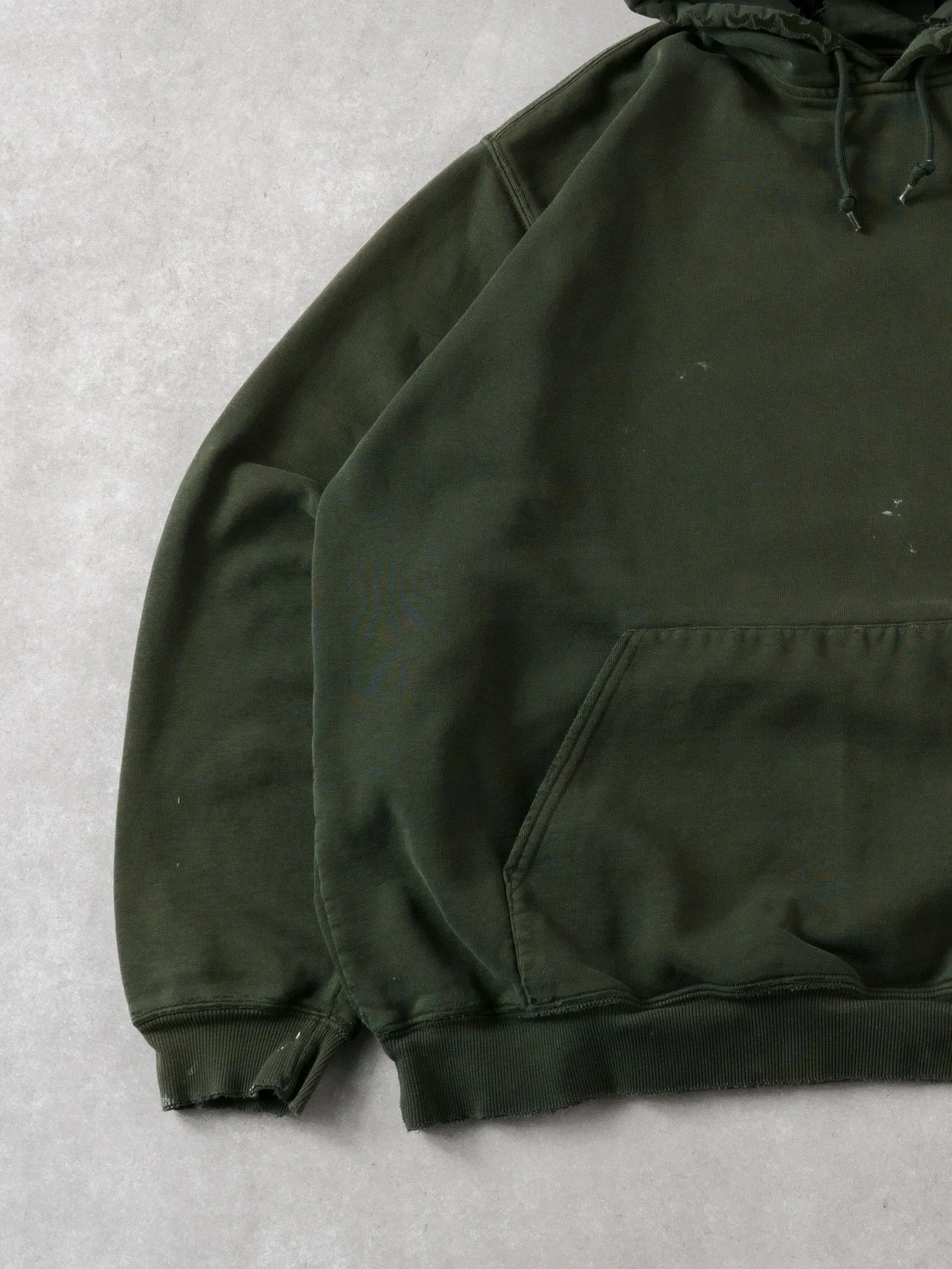 Vintage 90s Dark Green Carhartt Blank Hoodie (XL) sold by Rebalance Vintage product image thumbnail 3