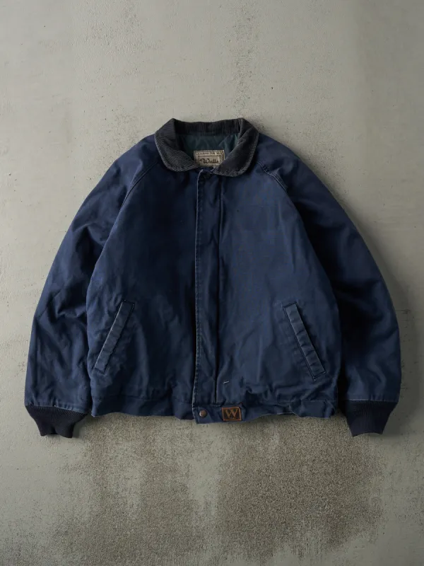 Vintage 90s Navy Blue Workwear Jacket (M) sold by Rebalance Vintage