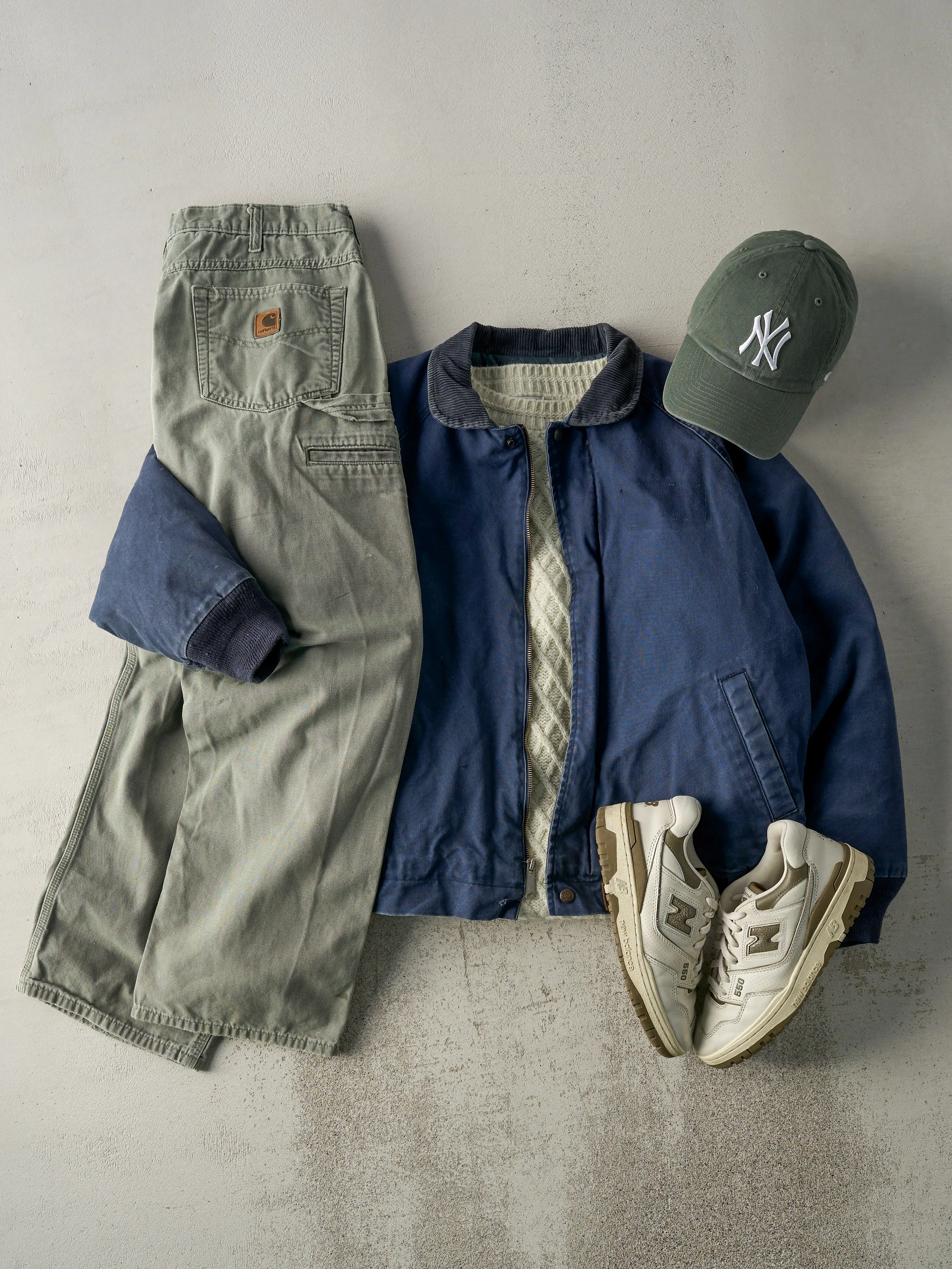 Vintage 90s Navy Blue Workwear Jacket (M) sold by Rebalance Vintage product image thumbnail 2