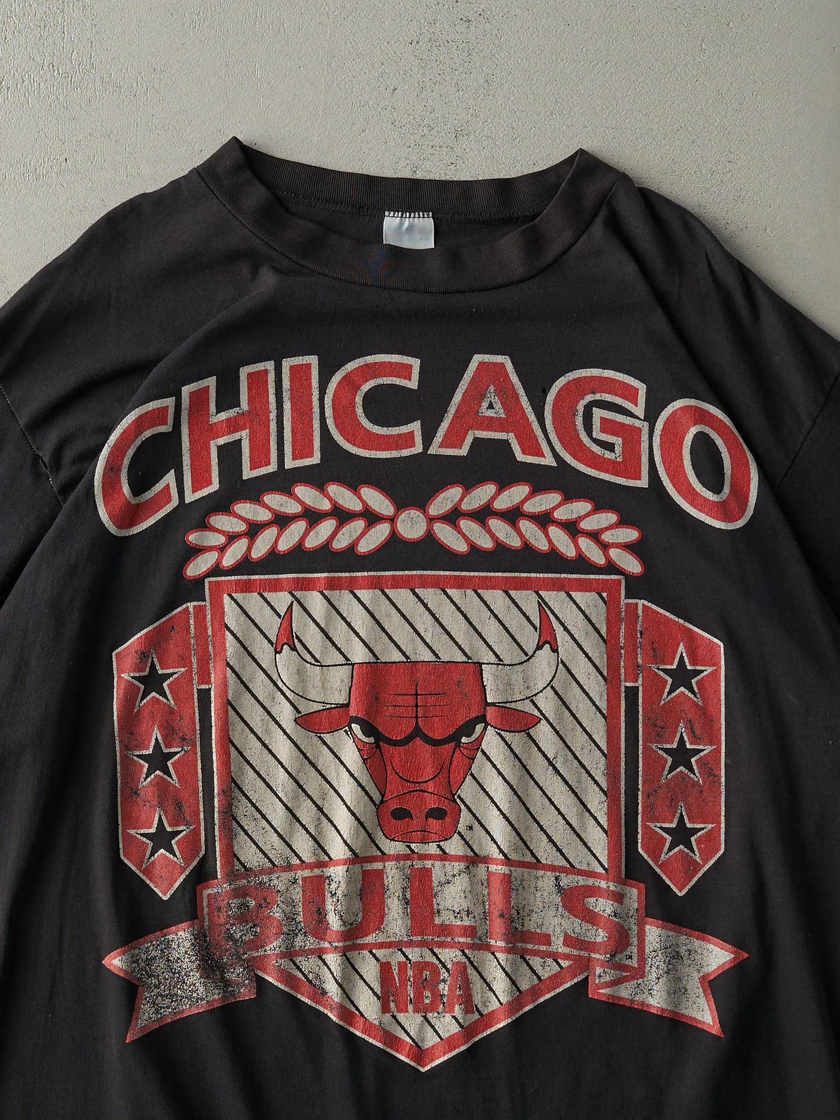 Vintage 90s Black Chicago Bulls Single Stitch Tee (XXXL) sold by Rebalance Vintage product image thumbnail 2