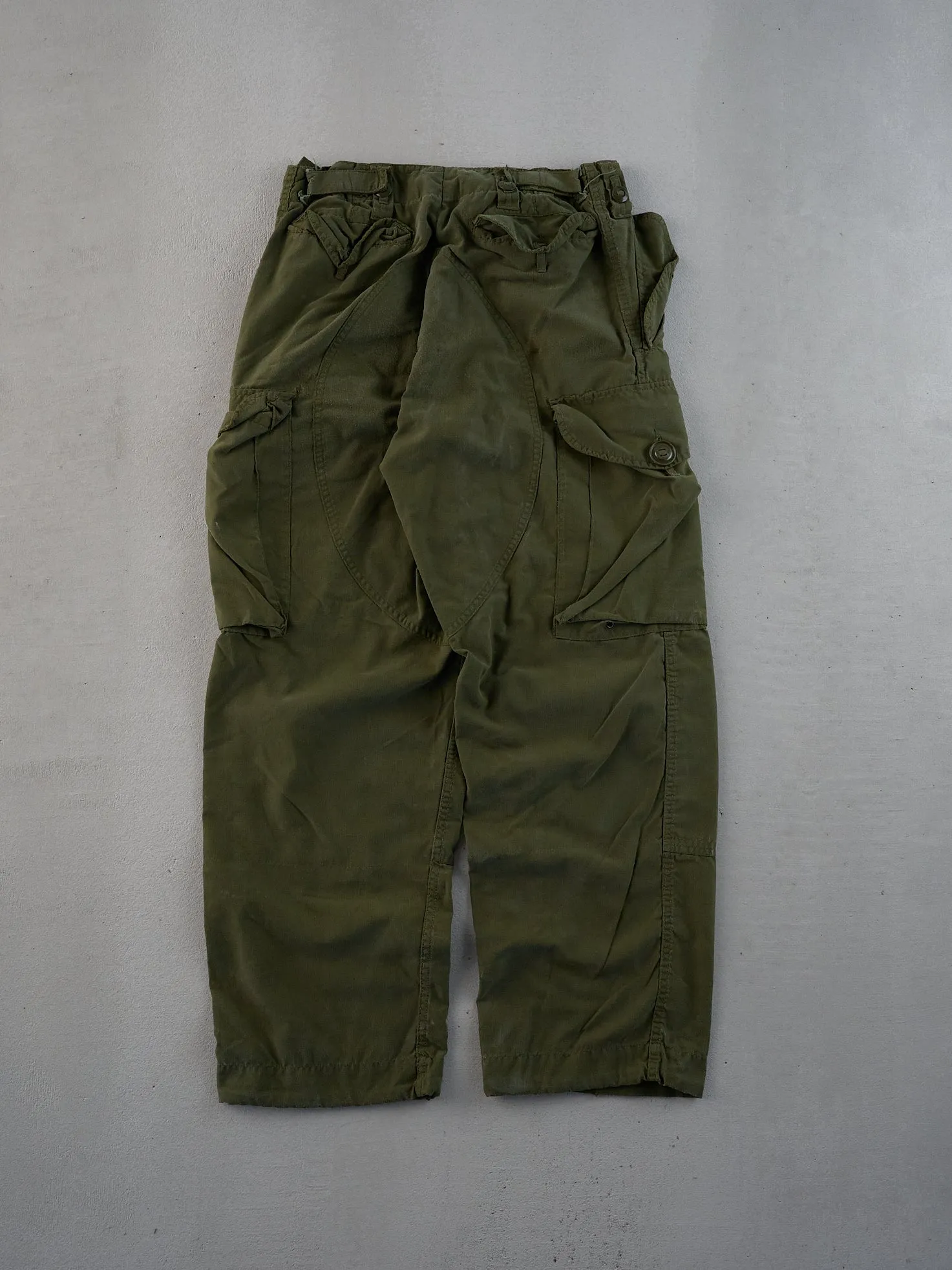 Vintage 90s Green Army Parachute Cargo Pants (28x28) sold by Rebalance Vintage product image thumbnail 2