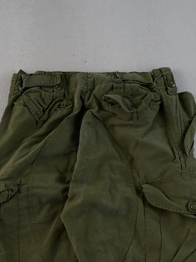 Vintage 90s Green Army Parachute Cargo Pants (28x28) sold by Rebalance Vintage product image thumbnail 4