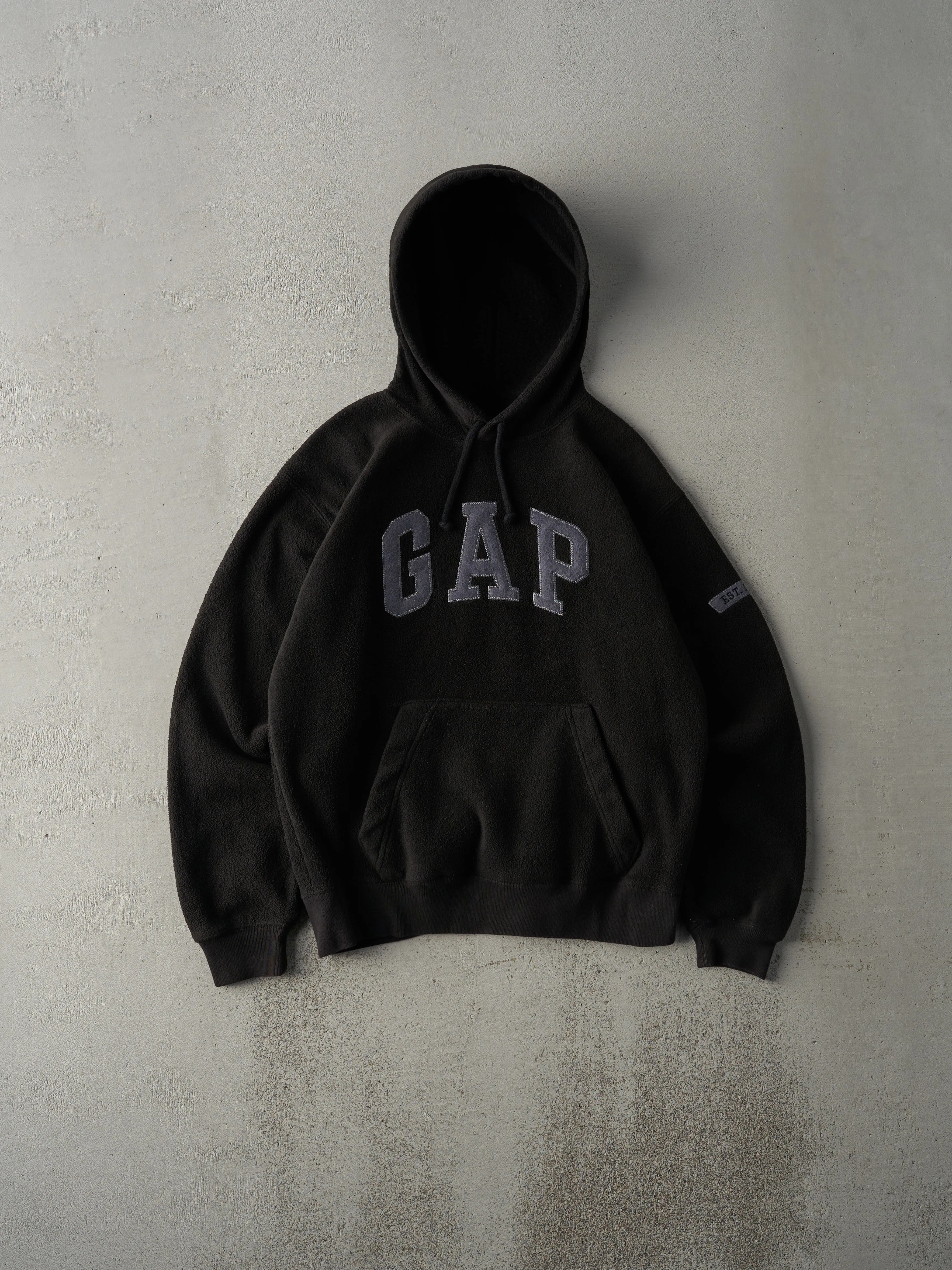 Vintage Y2K Black Gap Fleece Hoodie (M) sold by Rebalance Vintage