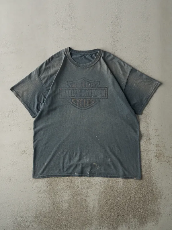Vintage Y2K Sun Faded Green Harley Davidson Tee (L) sold by Rebalance Vintage