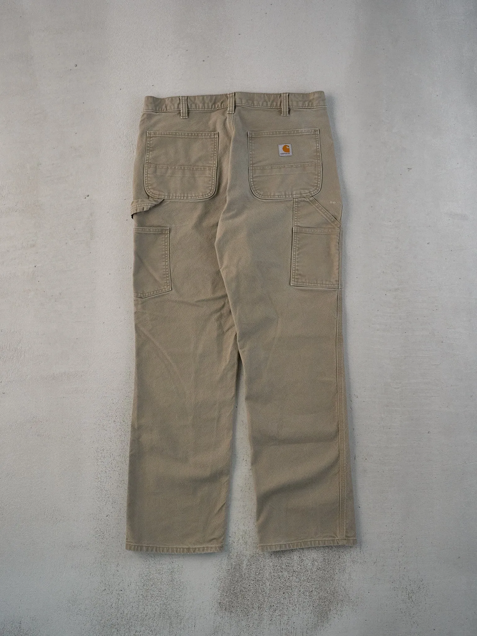 Vintage Y2k Khaki Carhartt Workwear Carpenter Pants (36x32) sold by Rebalance Vintage product image thumbnail 2