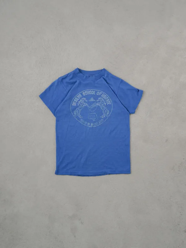 Vintage Blue Oasilva School Of Karate Tee (XS) sold by Rebalance Vintage