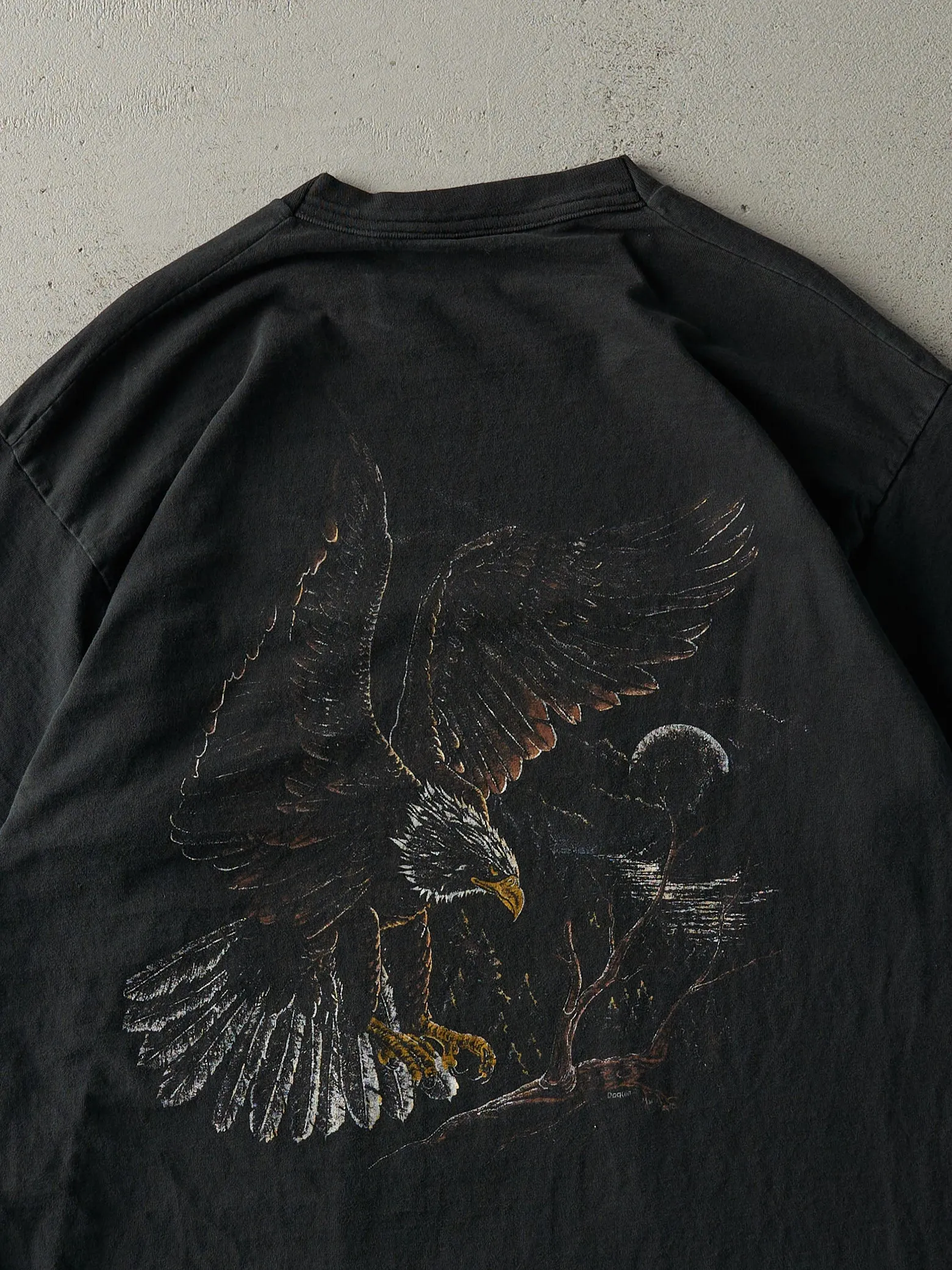 Vintage 90s Black Evergreen Resort Single Stitch Long Tee (XL) sold by Rebalance Vintage product image thumbnail 4