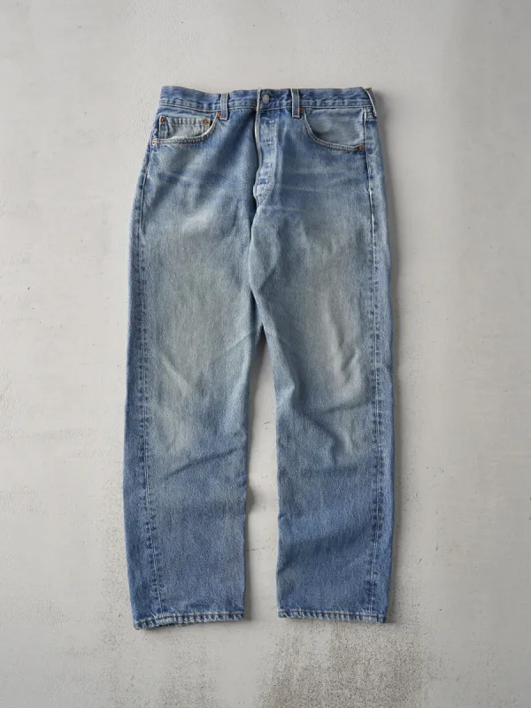 Vintage 90s Light Wash Levis 501 Denim Jeans (32x29) sold by Rebalance Vintage