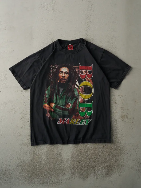 Vintage Y2K Black Bob Marley Bootleg Tee (M) sold by Rebalance Vintage
