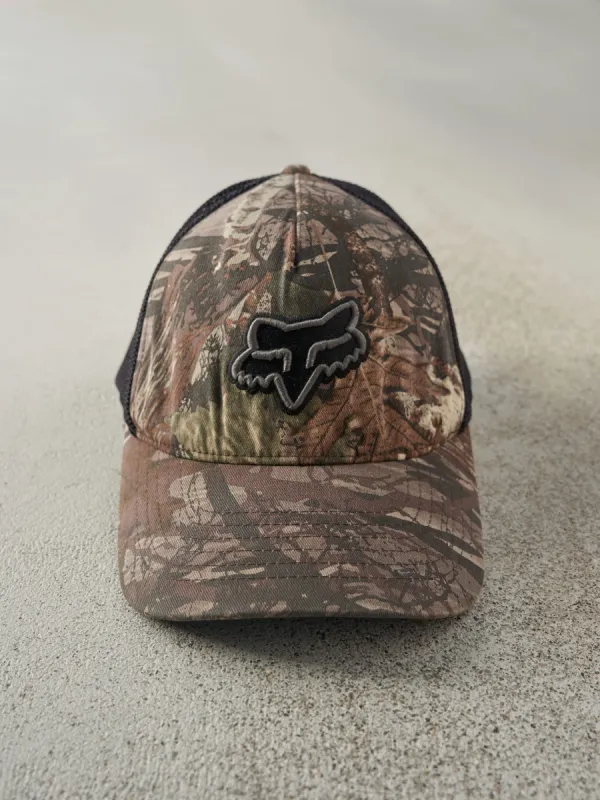 Vintage Y2K Camo Fox Racing Flexfit Trucker Hat sold by Rebalance Vintage