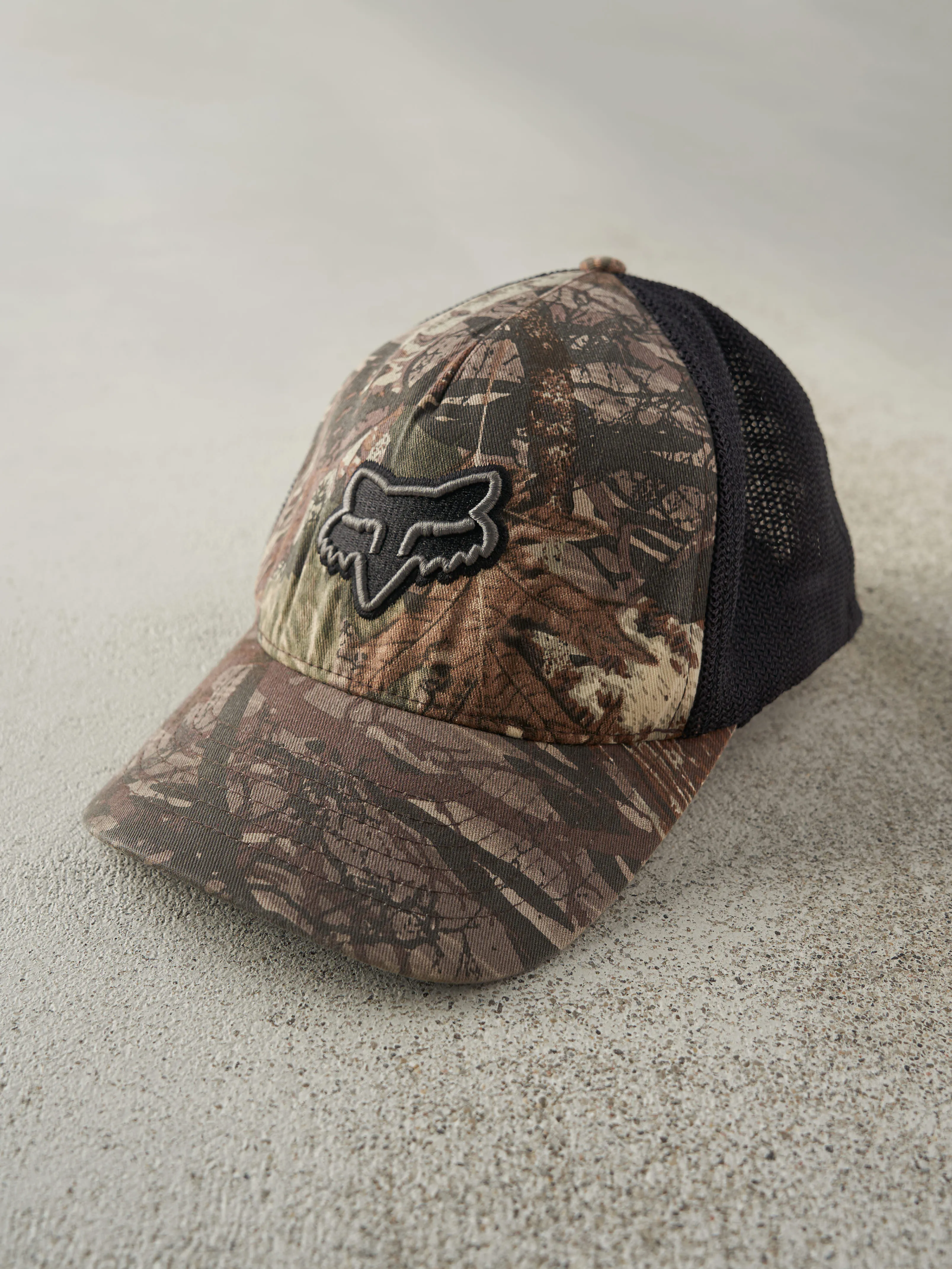 Vintage Y2K Camo Fox Racing Flexfit Trucker Hat sold by Rebalance Vintage product image thumbnail 2