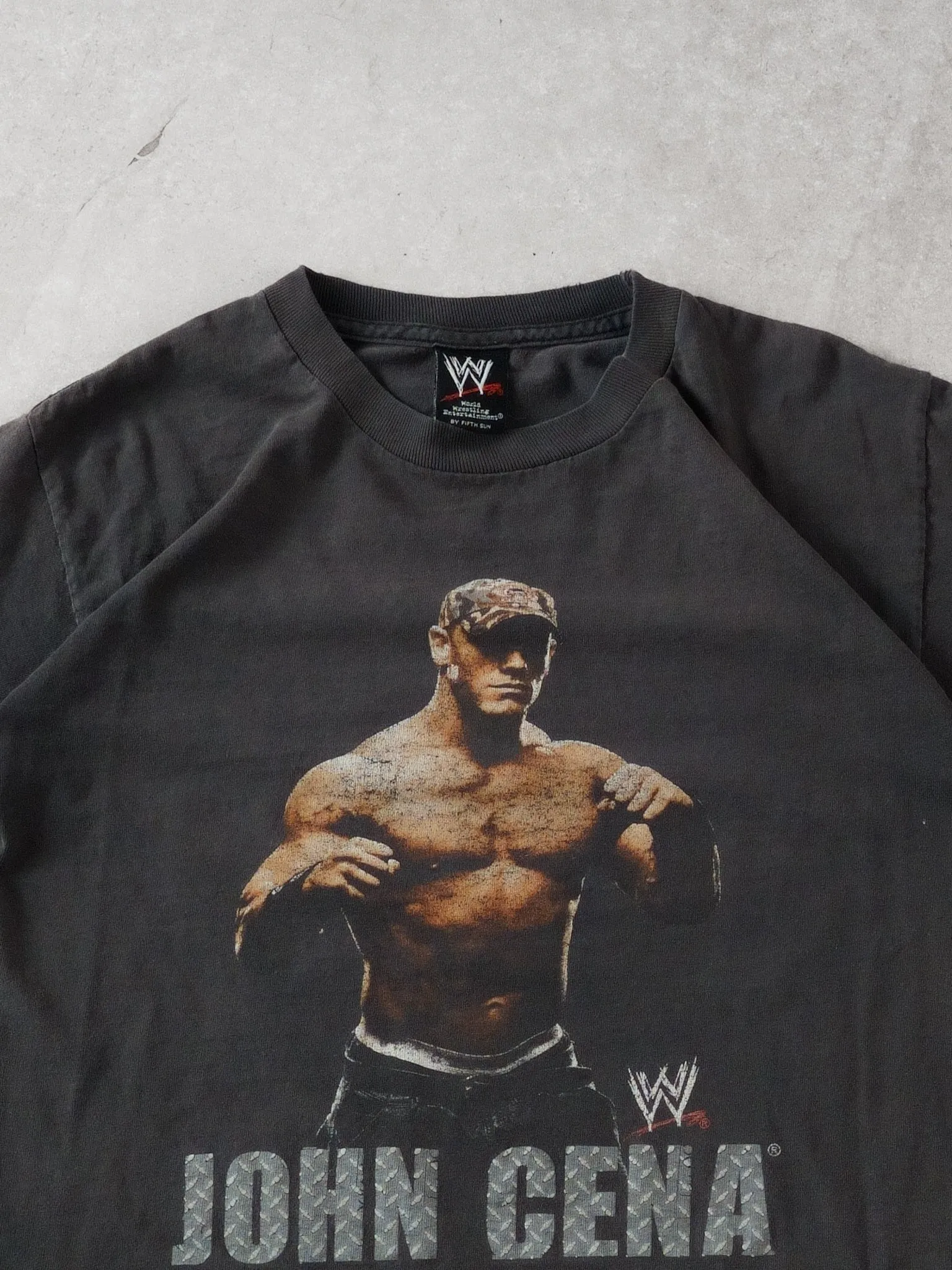Vintage Y2k Fade Black John Cena WWE Graphic Tee (S) sold by Rebalance Vintage product image thumbnail 3